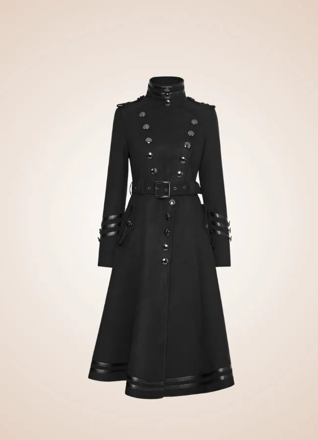 Women's Gothic Military Long Coat