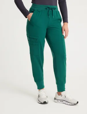 Womens Jogger Scrub Pants - Hunter Green