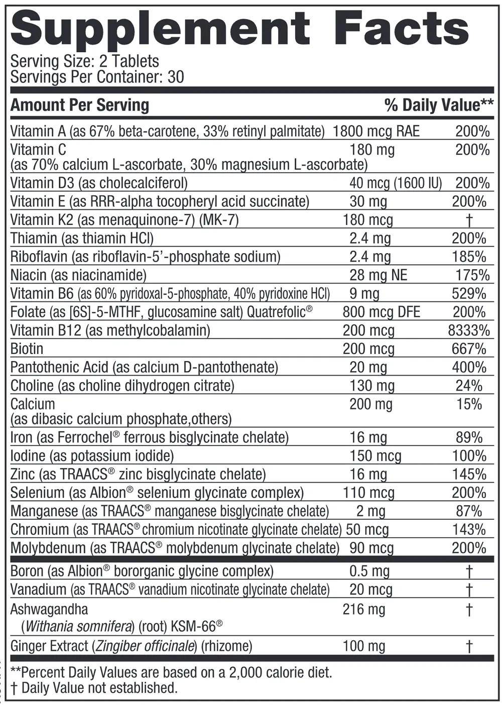 Women's Multivitamin Extra Strength