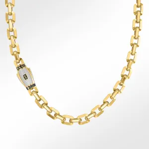 Women's Necklace/Choker - Monaco Chain CAVO Pavé Lock