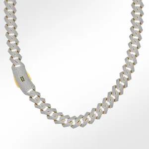 Women's Necklace/Choker - Monaco Chain EDGE Full Pavé