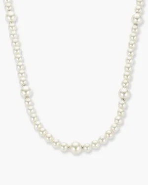 Women’s Offset Pearl Necklace