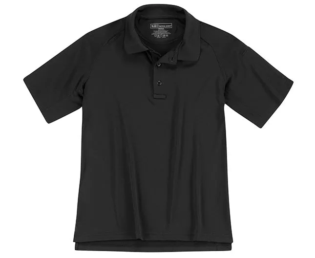 WOMEN’S PERFORMANCE POLO, SHORT SLEEVE, BLACK