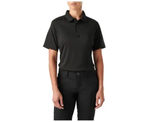 WOMEN’S PERFORMANCE POLO, SHORT SLEEVE, BLACK