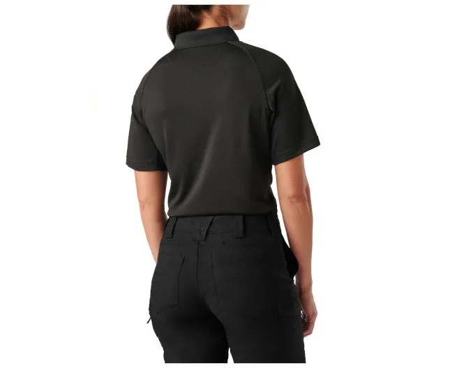 WOMEN’S PERFORMANCE POLO, SHORT SLEEVE, BLACK