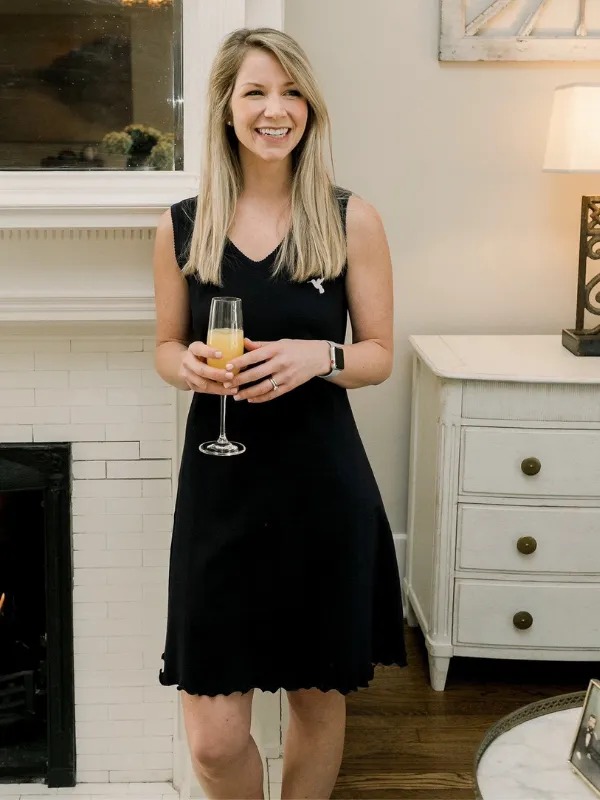 Women's Pima Sleeveless Nightgown | Navy