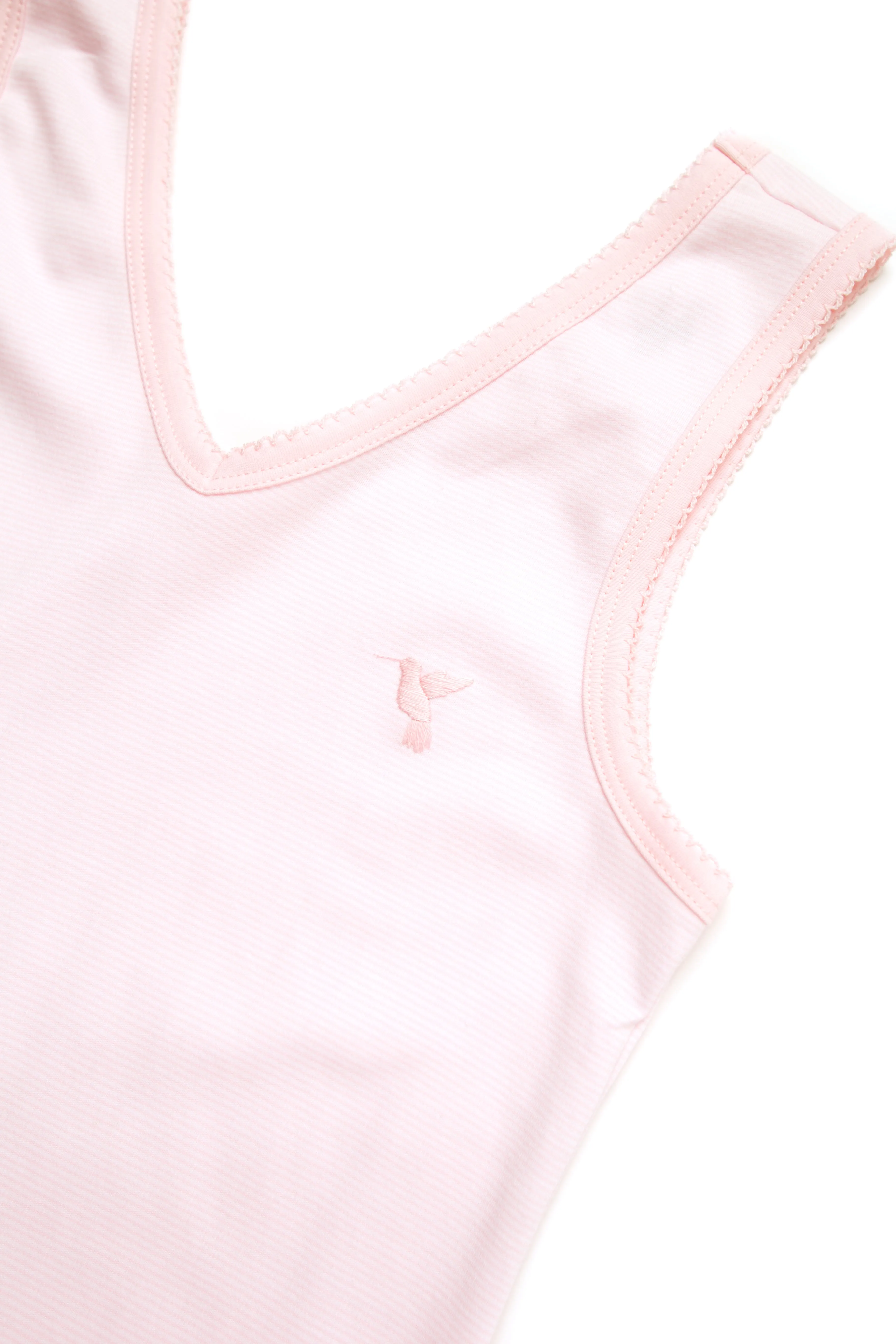 Women's Pima Sleeveless Pajama Top | Lt Blue
