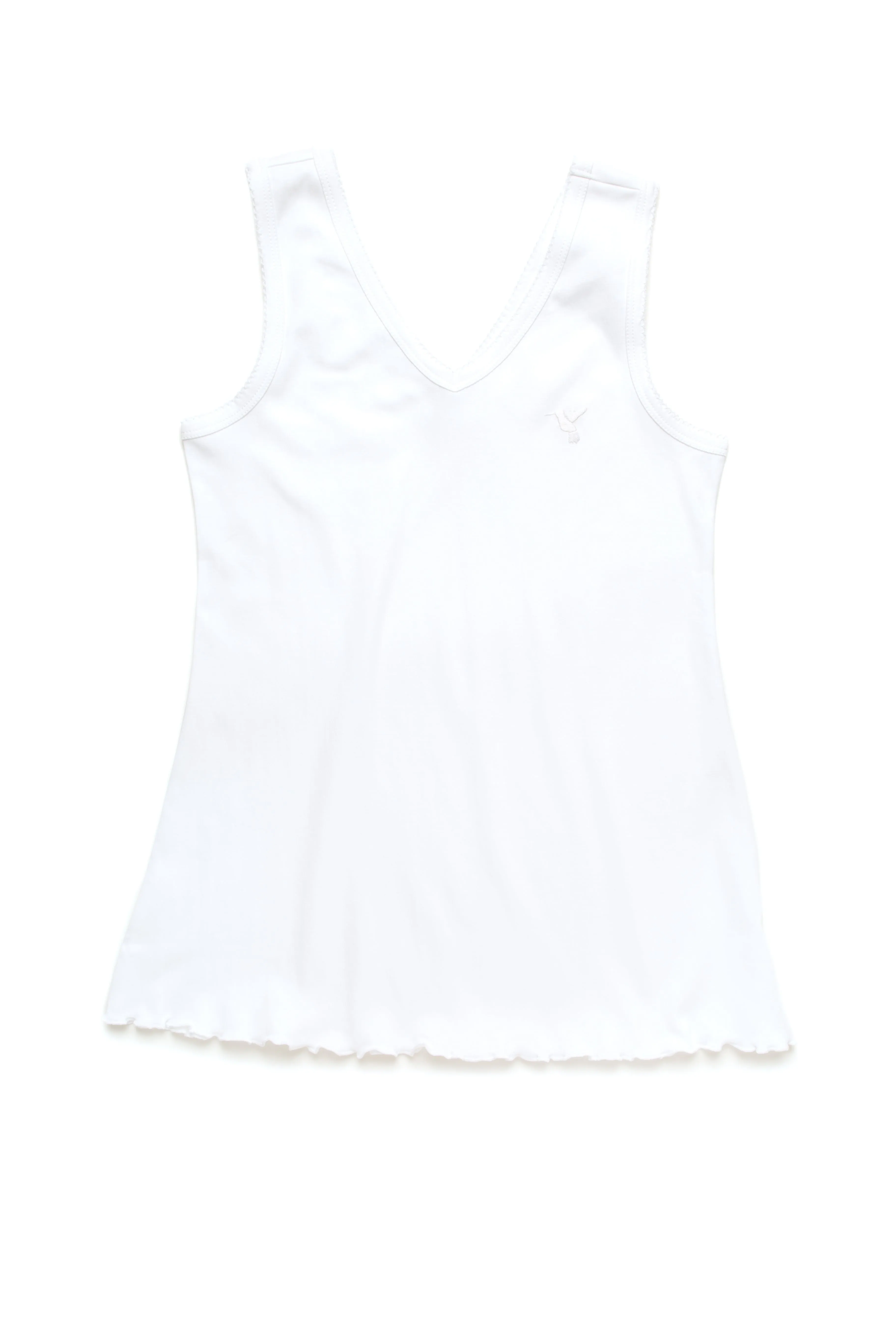 Women's Pima Sleeveless Pajama Top | Lt Blue