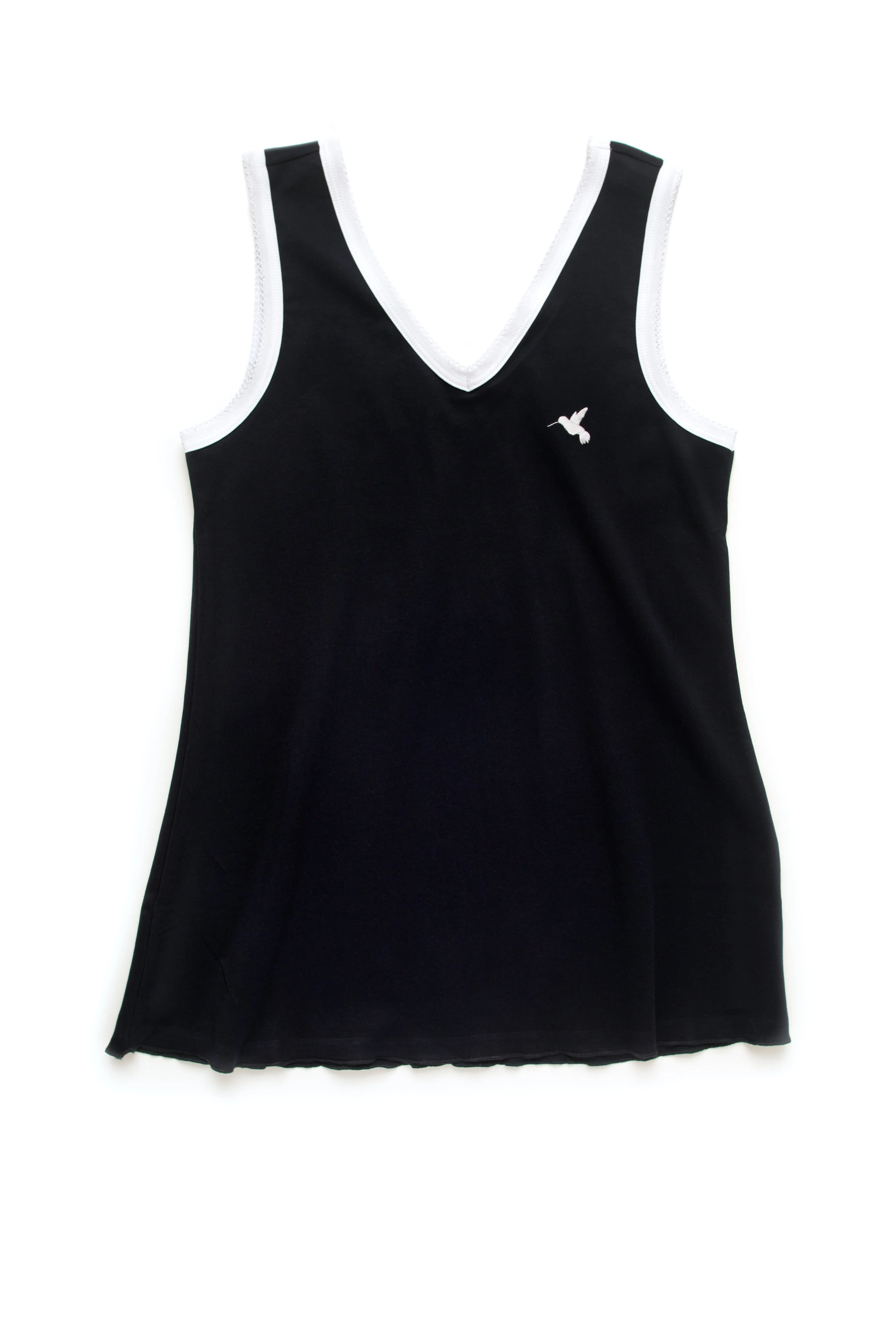 Women's Pima Sleeveless Pajama Top | Lt Blue