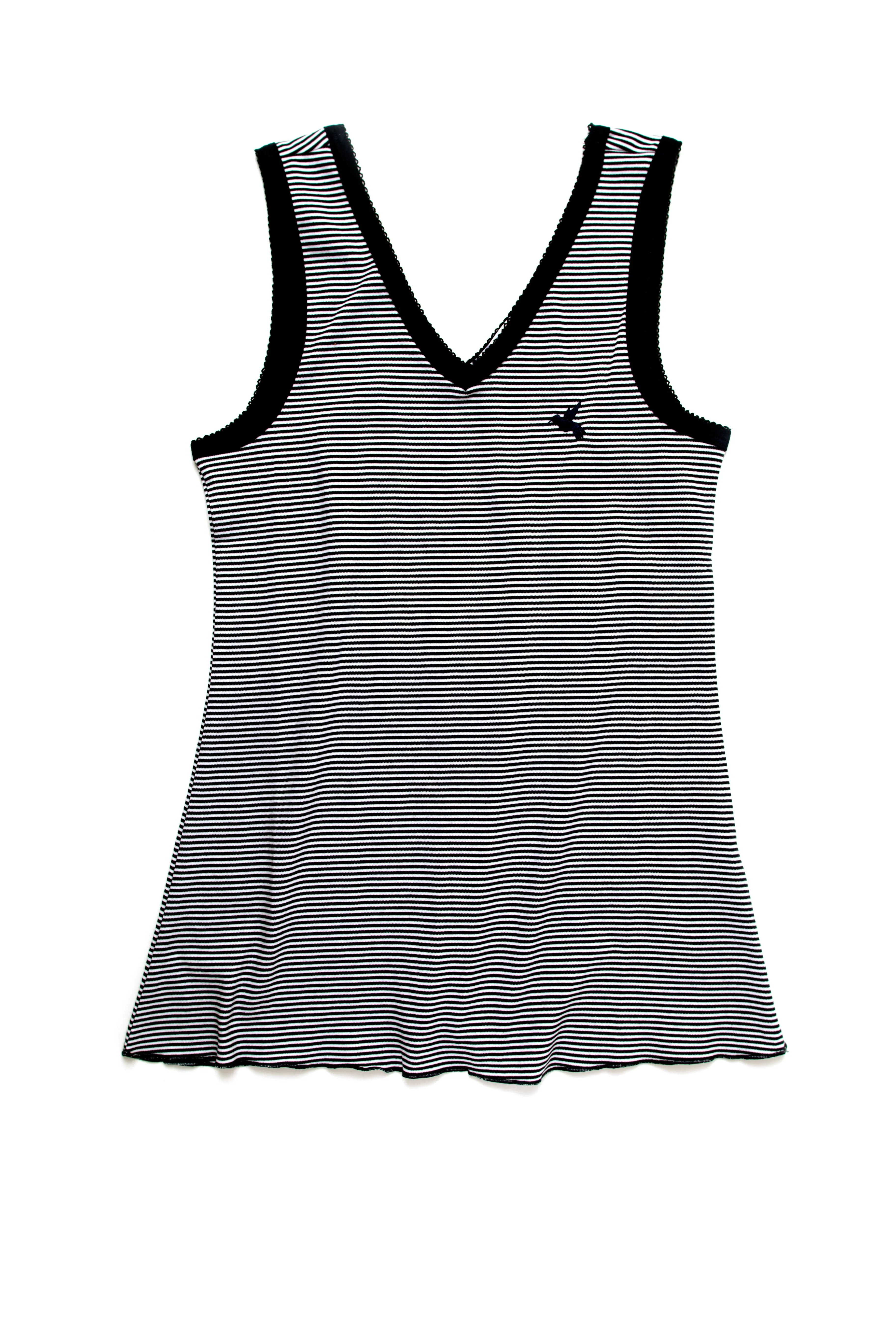Women's Pima Sleeveless Pajama Top | Lt Blue