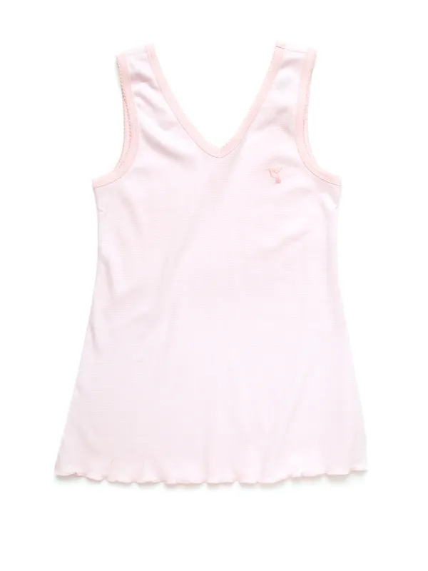Women's Pima Sleeveless Pajama Top | Lt Blue