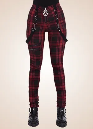Women's Plaid Steampunk Trousers