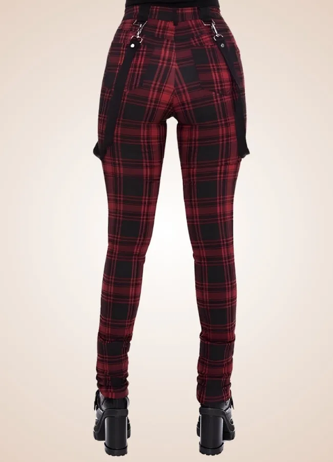 Women's Plaid Steampunk Trousers