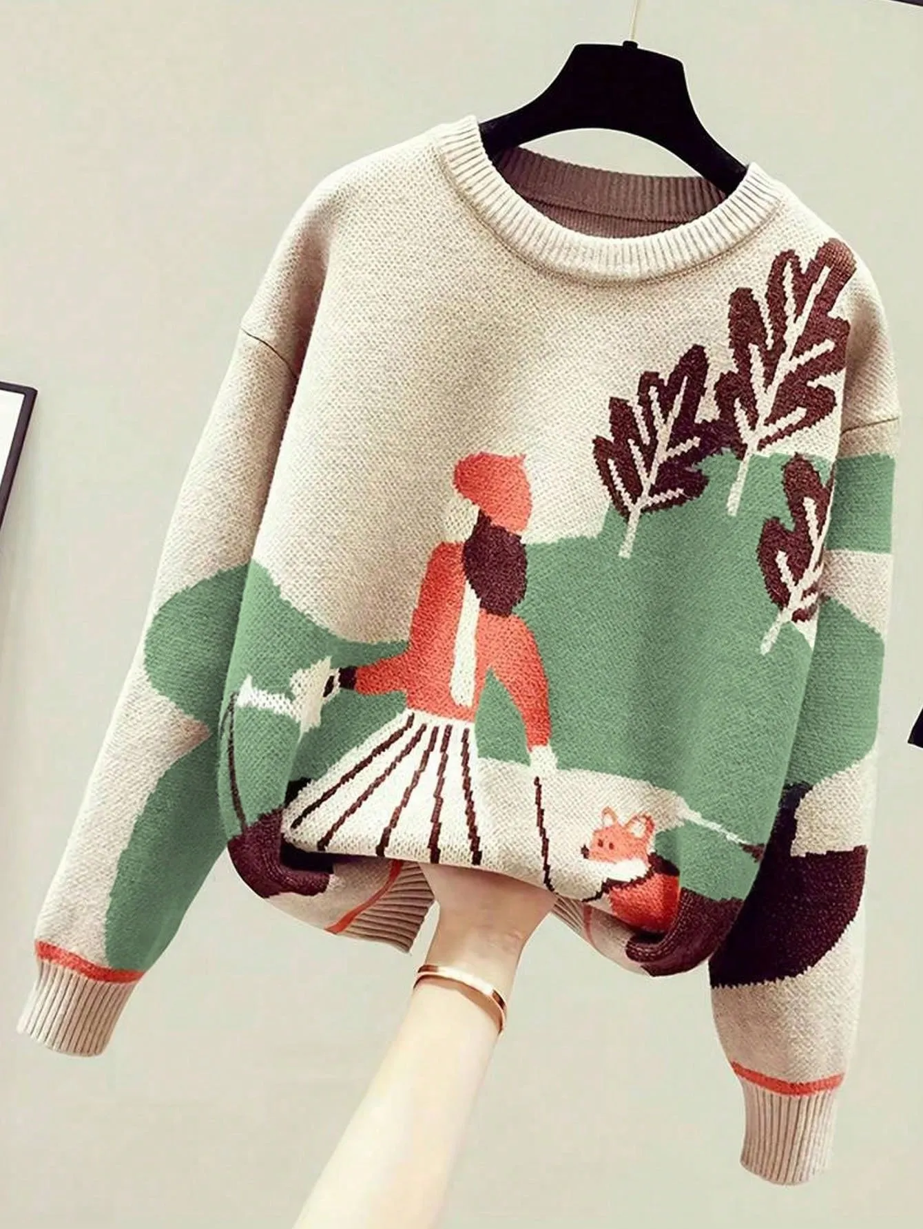 Women's Playful Pattern Sweater