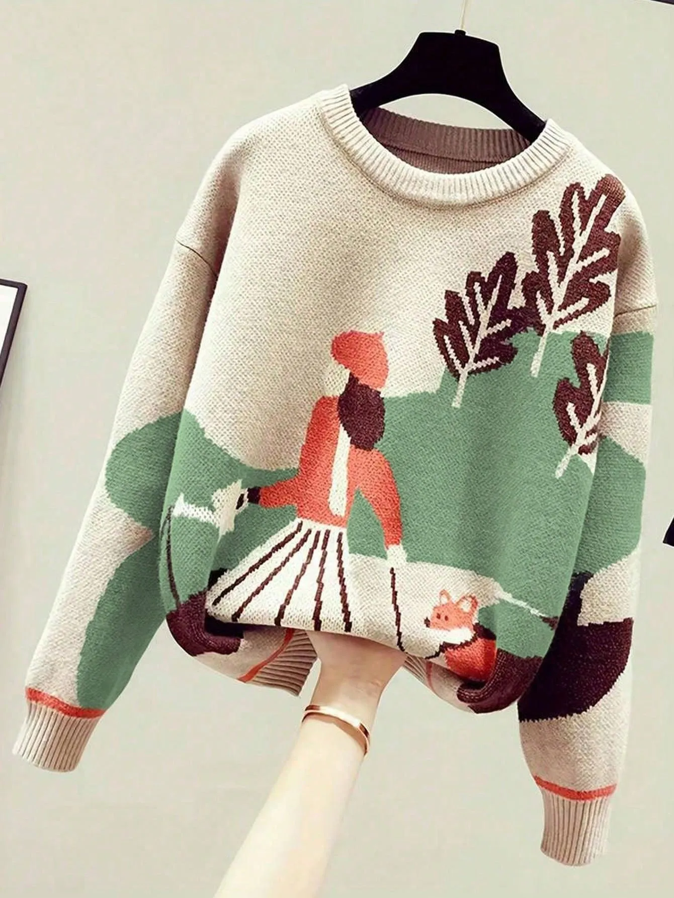 Women's Playful Pattern Sweater