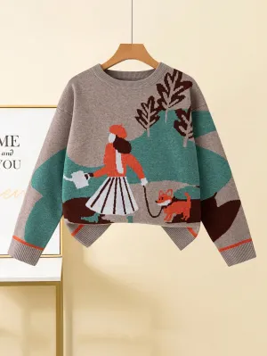 Women's Playful Pattern Sweater