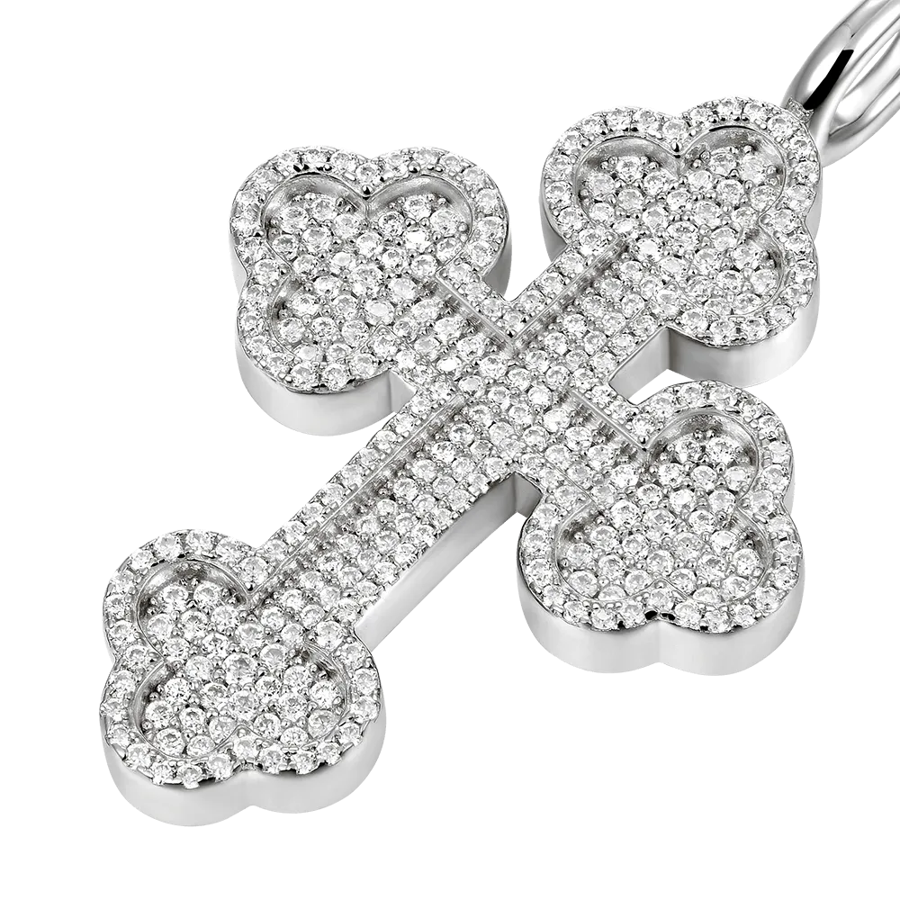 Women's Round Cut Bottoni Cross Pendant