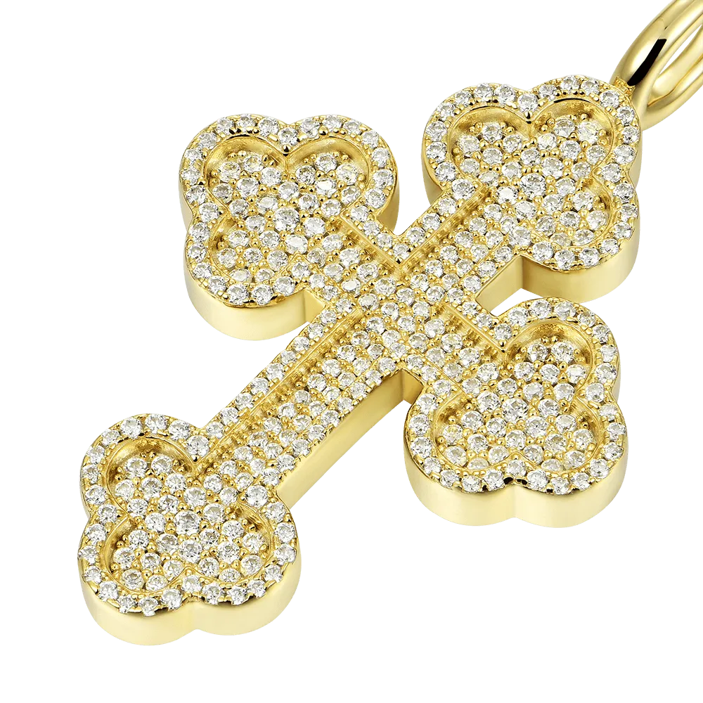 Women's Round Cut Bottoni Cross Pendant