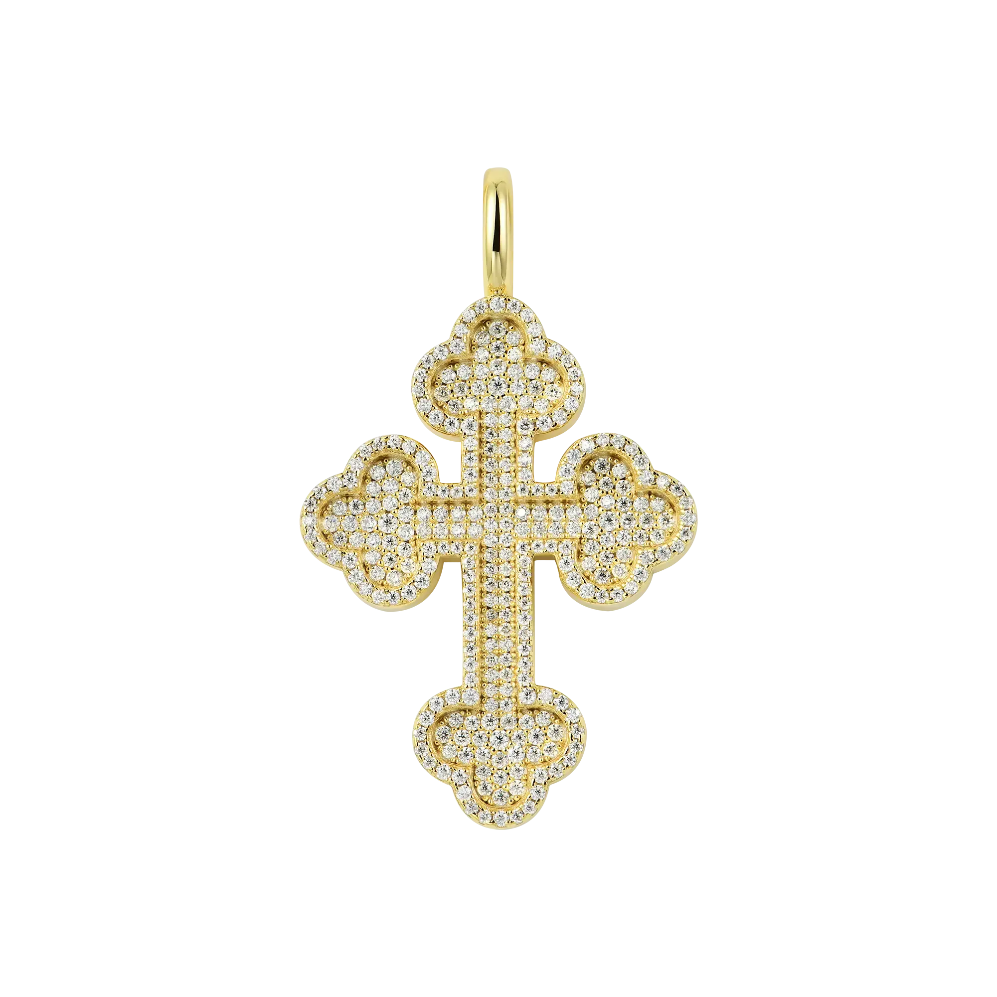 Women's Round Cut Bottoni Cross Pendant