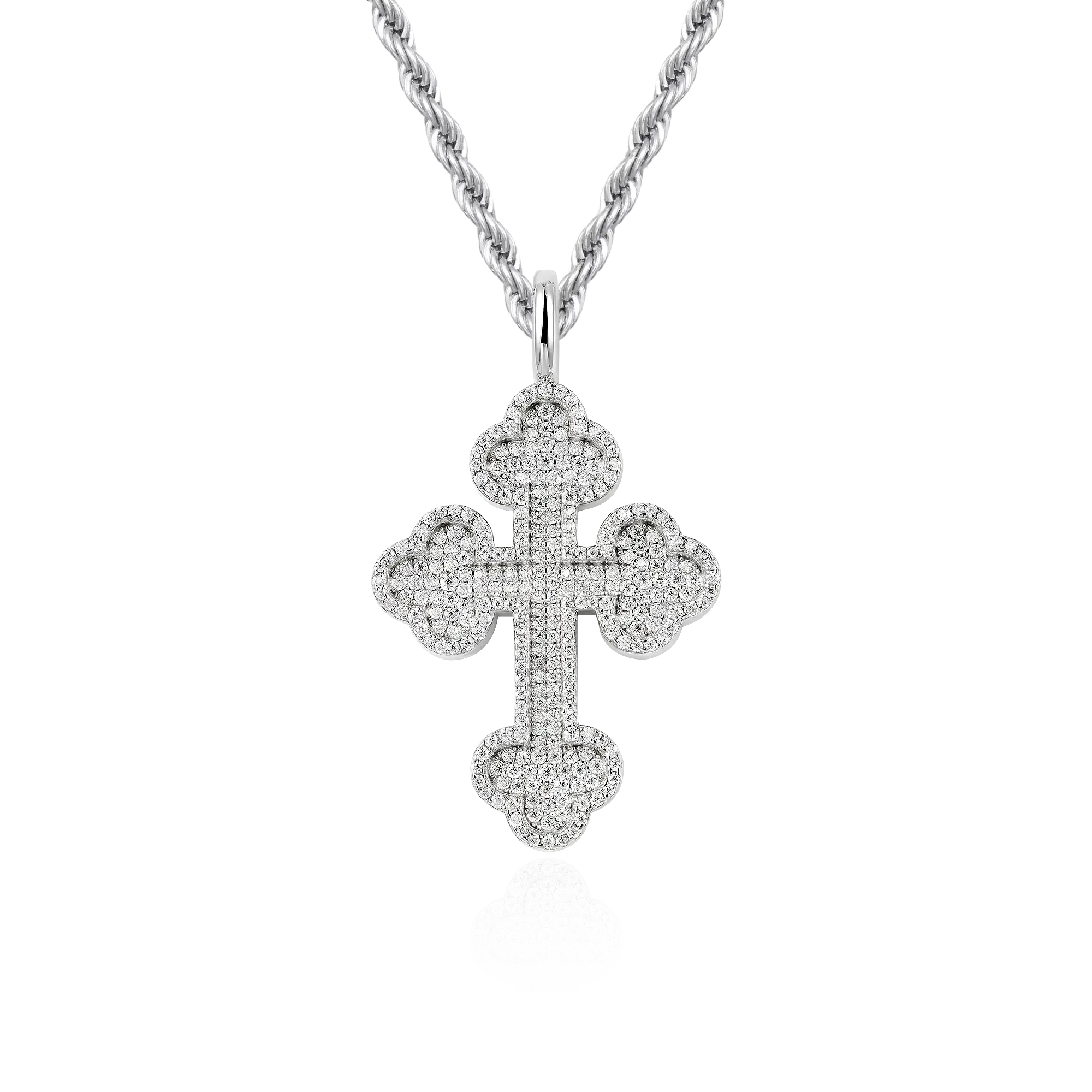 Women's Round Cut Bottoni Cross Pendant