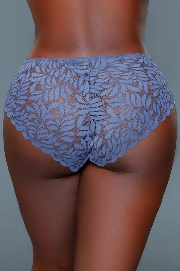 Women's Scalloped hem Mid Rise Lace Design Hipster Panty (Pack of 3)