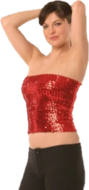 Women's Sequin Tube Top