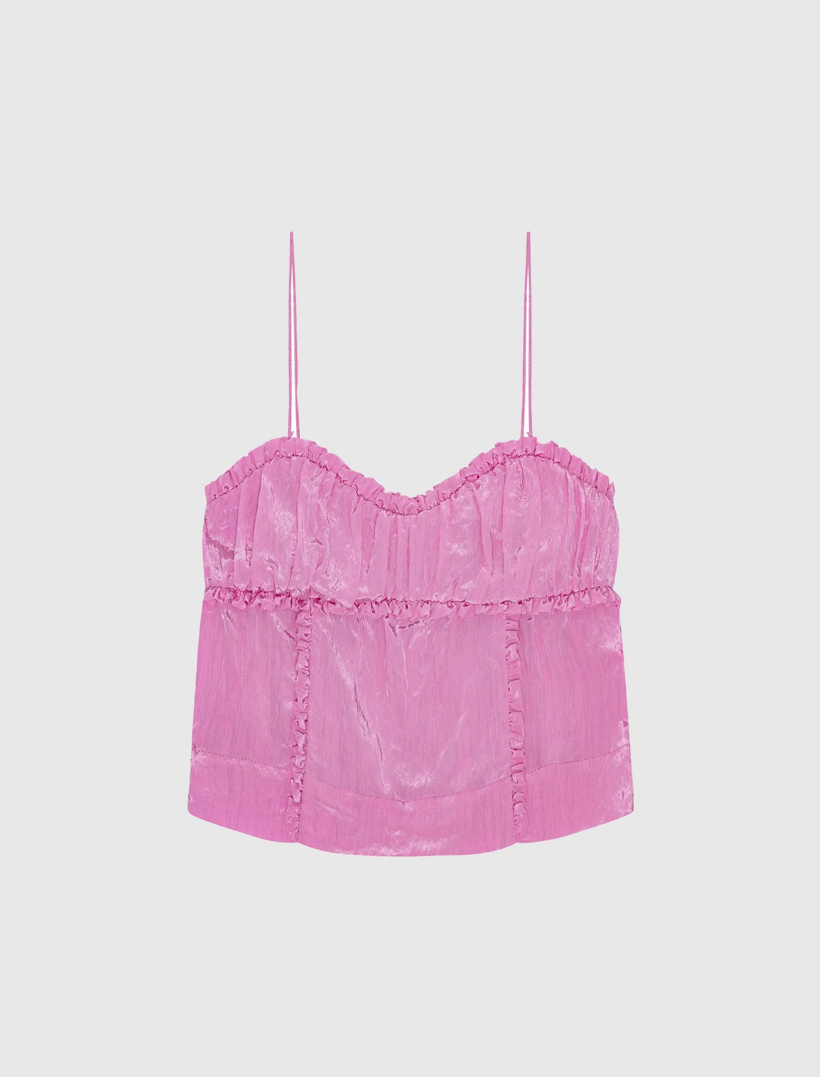 WOMEN'S SHINY TECH STRAP TOP