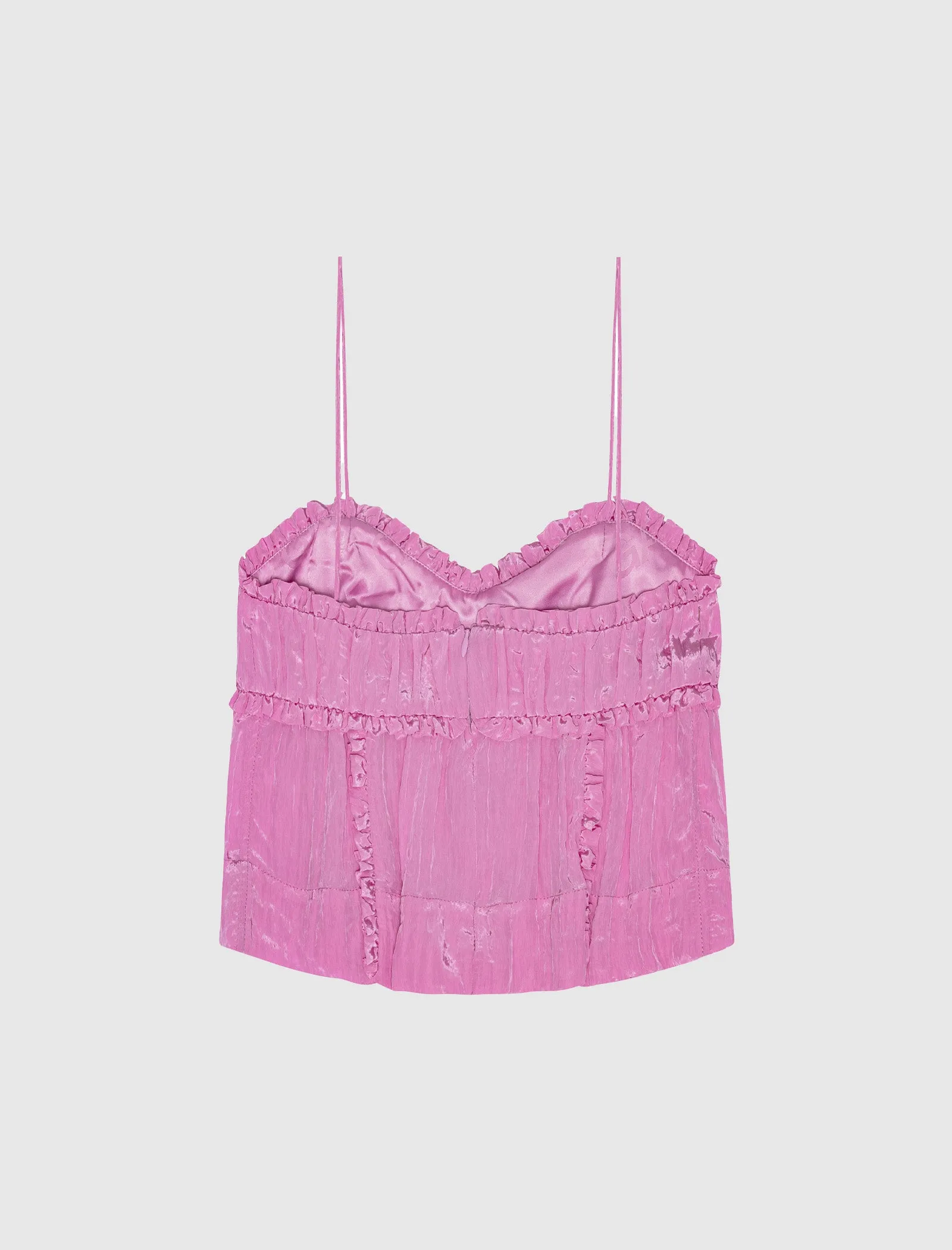 WOMEN'S SHINY TECH STRAP TOP