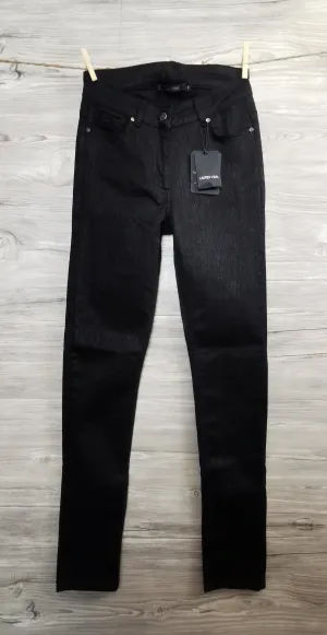WOMENS SIZE SMALL - LAUREN VIDAL, Black Skinny Stretch Jeans NWT B5