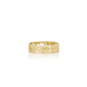 Women's solid gold ring