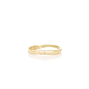 Women's solid gold ring