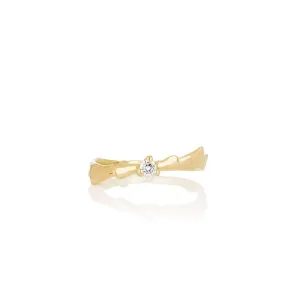 Women's solid gold ring