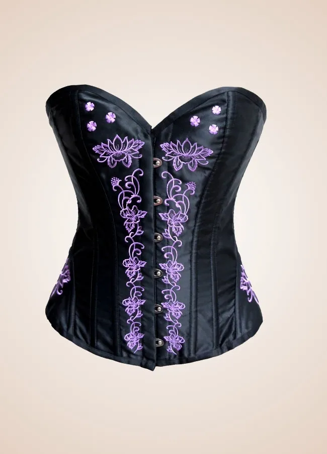 Women's Steampunk Black Corset