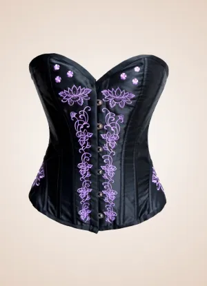 Women's Steampunk Black Corset