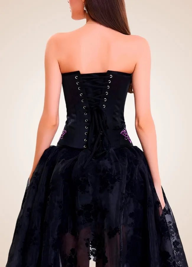 Women's Steampunk Black Corset