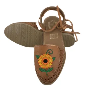 Women’s Tan Girasol Lace-Up Sandles