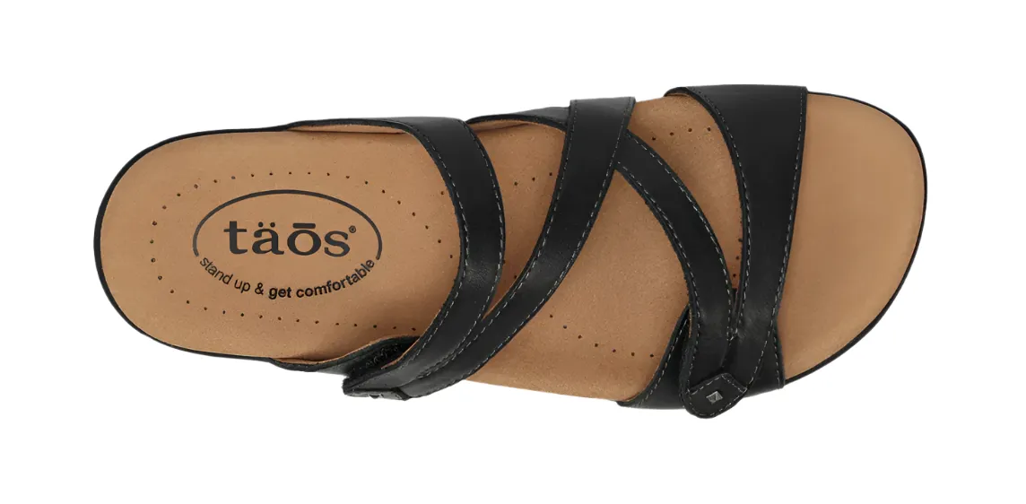 WOMEN'S TAOS DOUBLE U SANDAL | BLACK