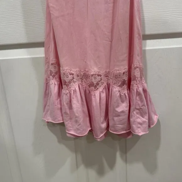 Women’s Victoria’s Secret Pink Lingerie Dress Open Back Lace Slip Dress Size S