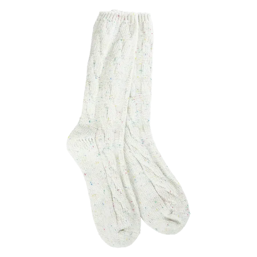 World's Softest Ragg Cable Crew Socks
