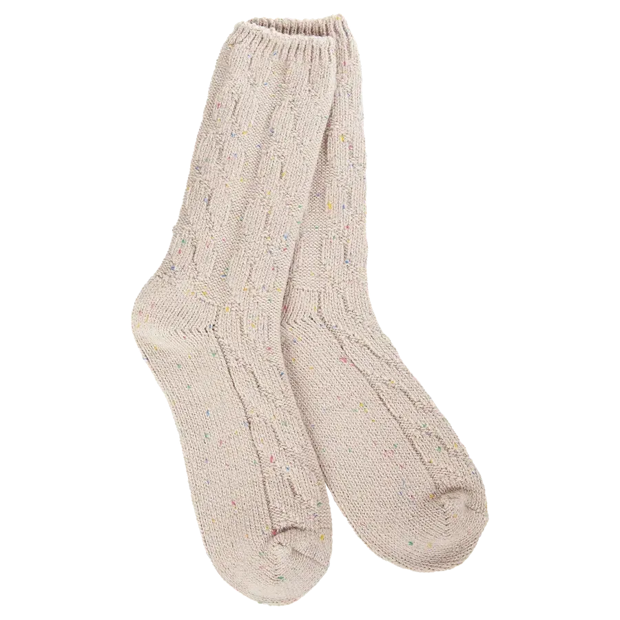World's Softest Ragg Cable Crew Socks