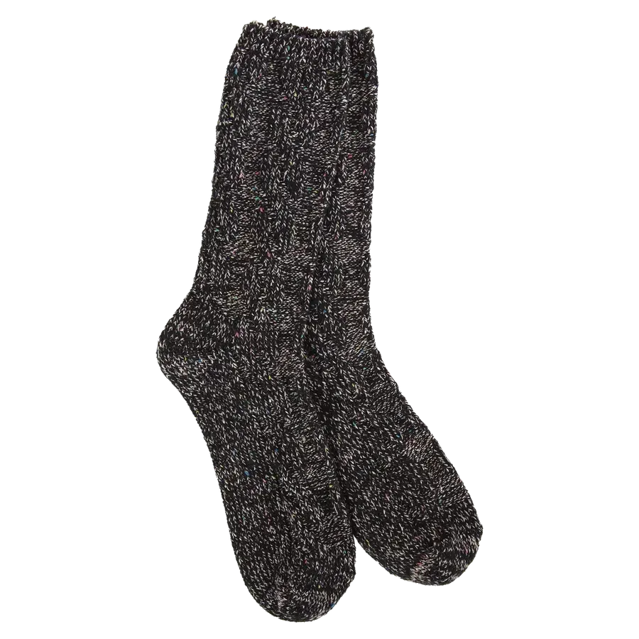 World's Softest Ragg Cable Crew Socks