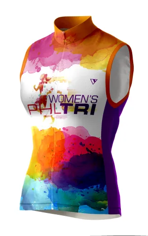 WPT Women's Sleeveless Varlo Full Zip Gilet - Multi-Colored