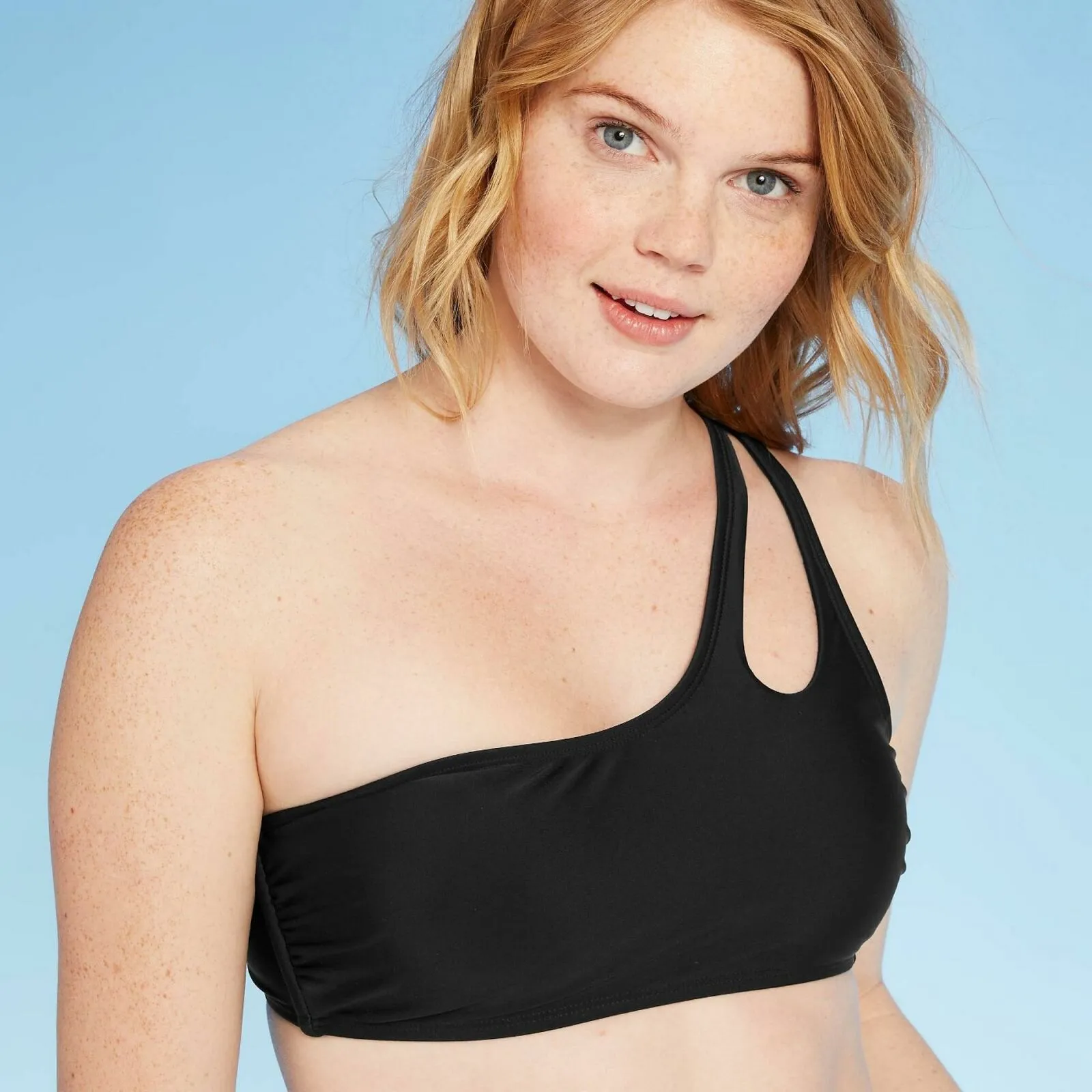 Xhilaration Women's One Shoulder Bikini Top