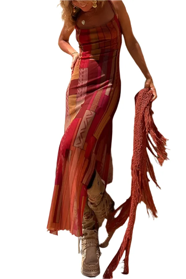 Yumi – Sexy Women's Split Mesh Dress