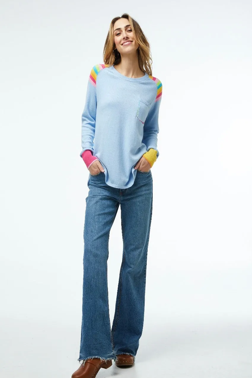 Zaket & Plover Stripe Shoulder Sweater