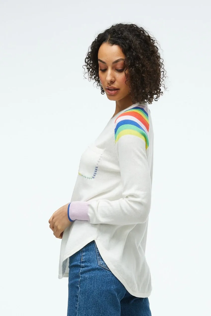 Zaket & Plover Stripe Shoulder Sweater