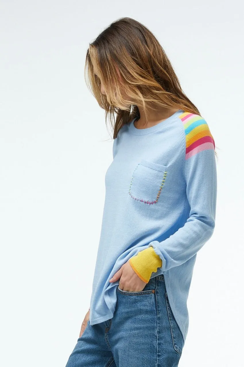 Zaket & Plover Stripe Shoulder Sweater