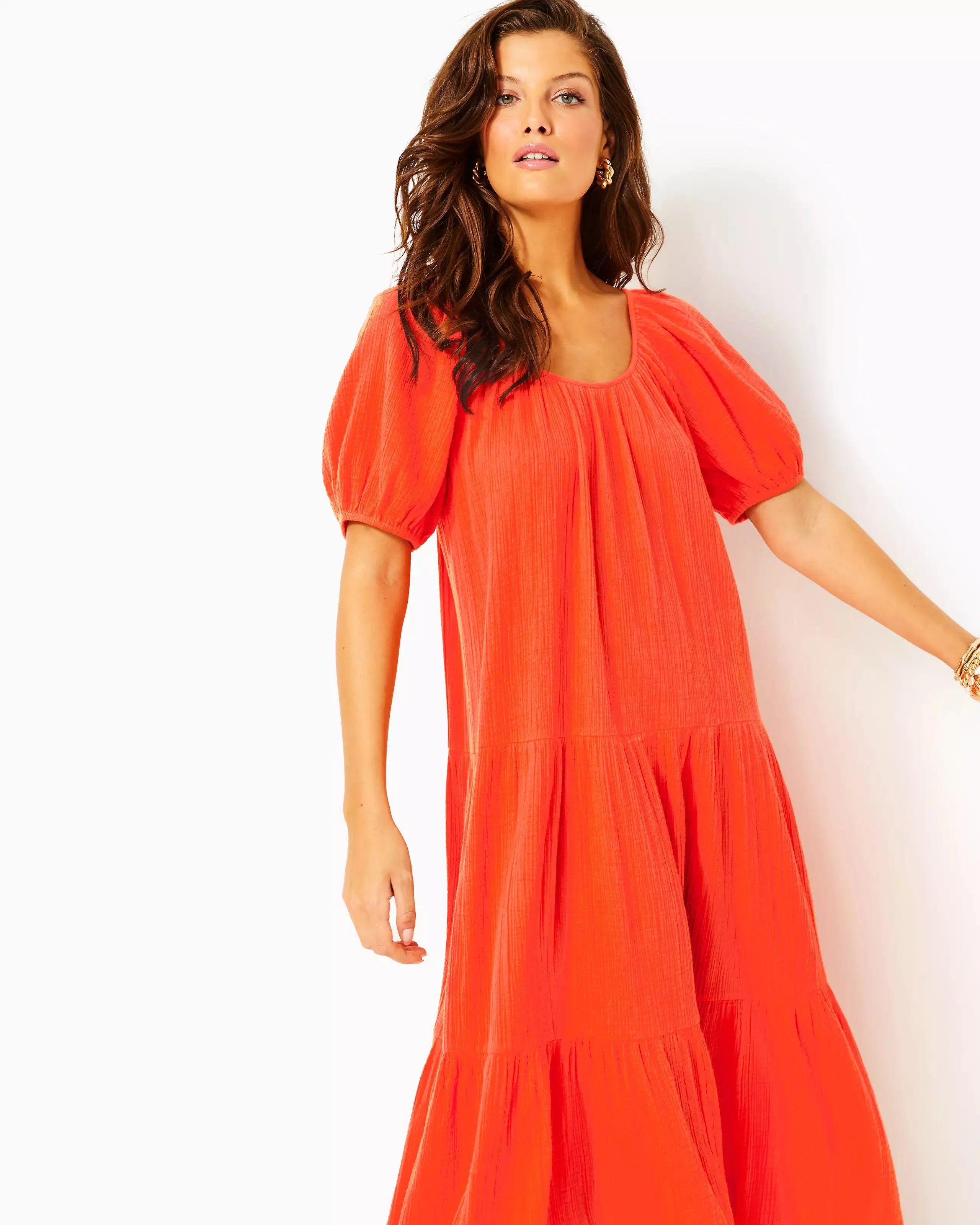 Zemini Maxi Coverup (Flamingo Feather)