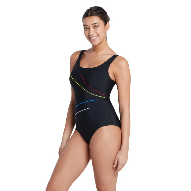 ZOGGS Women's  Macmasters Scoopback - Primary